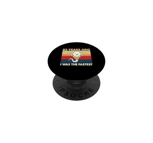 83 Cumpleaños Hace 83 Años FUI El Cumpleaños Más Rápido PopSockets PopGrip Adhesivo