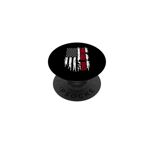 Bandera Americana año de Nacimiento 1945 para cumpleaños PopSockets PopGrip Adhesivo