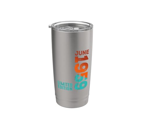 Junio 1959 Año 1959 Retro 1959 Vintage 1959 Desde 1959 Vaso térmico de acero inoxidable de doble...