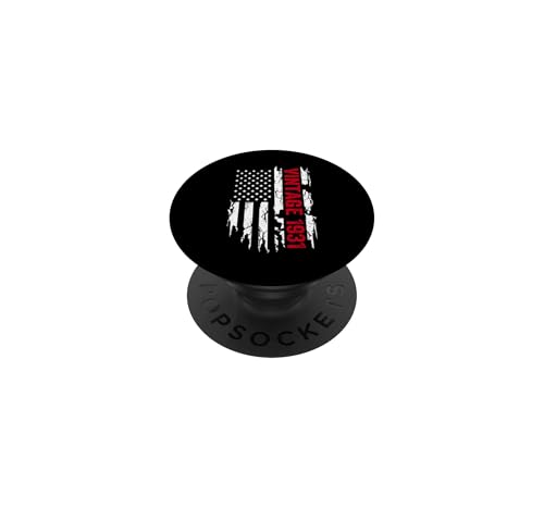 Bandera Americana año de Nacimiento 1931 para cumpleaños PopSockets PopGrip Adhesivo