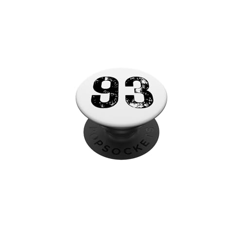 Gran número 93 para 93 cumpleaños Noventa y Tres años 1993 PopSockets PopGrip Adhesivo