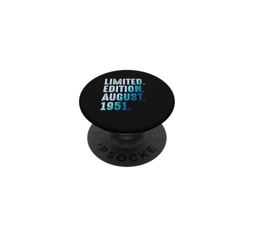 Agosto 1951 Cumpleaños Año 1951 Edición Limitada PopSockets PopGrip Adhesivo