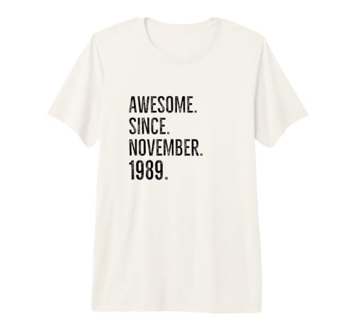 Impresionante Idea de cumpleaños de Edad Desde noviembre de 1989 Camiseta Premium