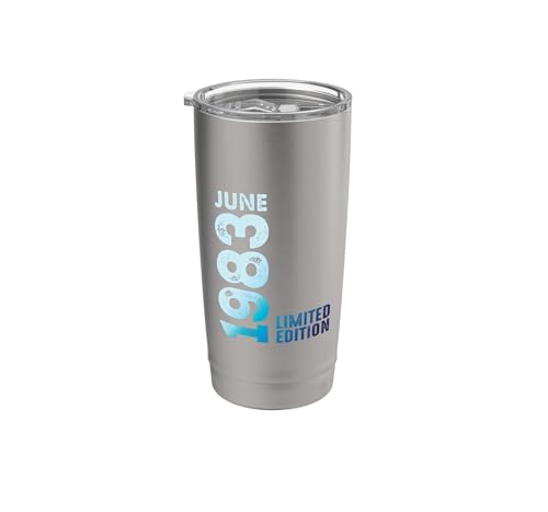 Junio 1983 Año 1983 Retro 1983 Vintage Edición Limitada 1983 Vaso térmico de acero inoxidable de...