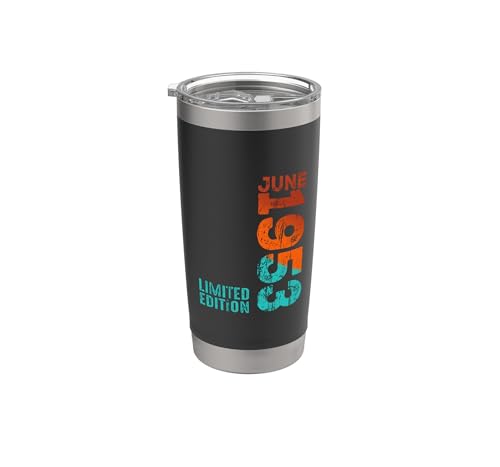 Junio 1953 Año 1953 Retro 1953 Vintage 1953 Desde 1953 Vaso térmico de acero inoxidable de doble...