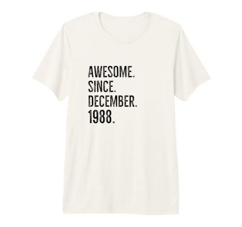 Impresionante Idea de cumpleaños de Edad Desde diciembre de 1988 Camiseta Premium