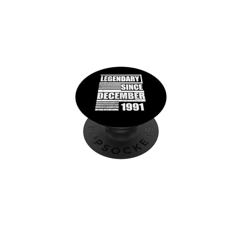 35 cumpleaños Legendario Desde diciembre de 1991 cumpleaños PopSockets PopGrip Adhesivo