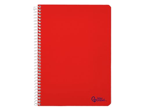 Liderpapel Cuaderno espiral a5 smart tapa blanda 80h 75gr cuadro 4mm con margen colores surtidos...