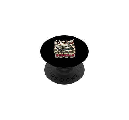 61 cumpleaños Hombre Mujer 61 años decoración 1965 Retro Divertido PopSockets PopGrip Adhesivo