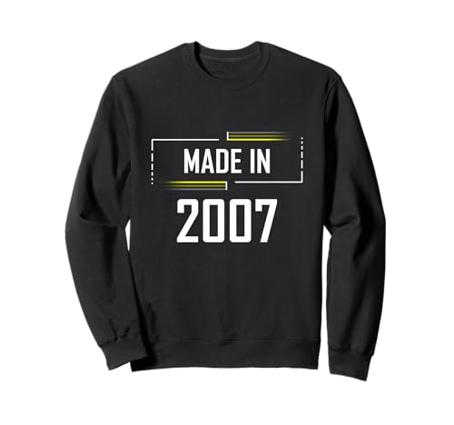 Made In 2007 - Camiseta de cumpleaños para cumpleaños (2007) Sudadera