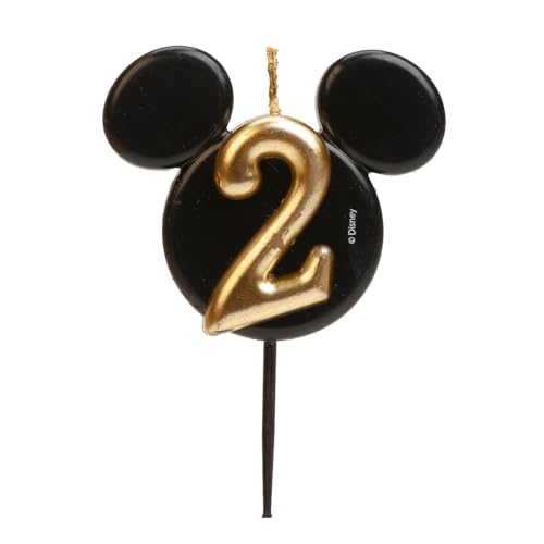 dekora - Vela de Cumpleaños de Mickey Mouse - Velas de Disney - Cera de Parafina sin Fragancia -...