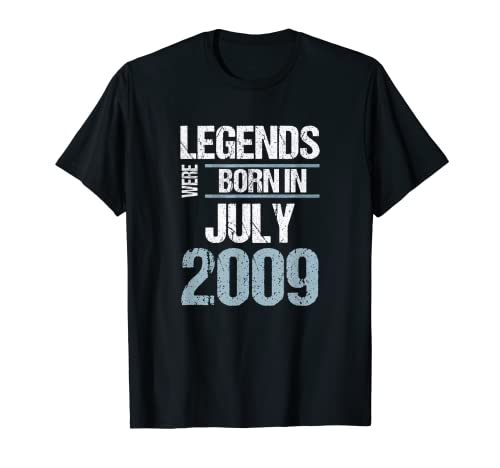 Legends Were Born in Julio 2009 Cumpleaños Camiseta
