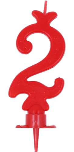 Velas hipergel número 2 rojo