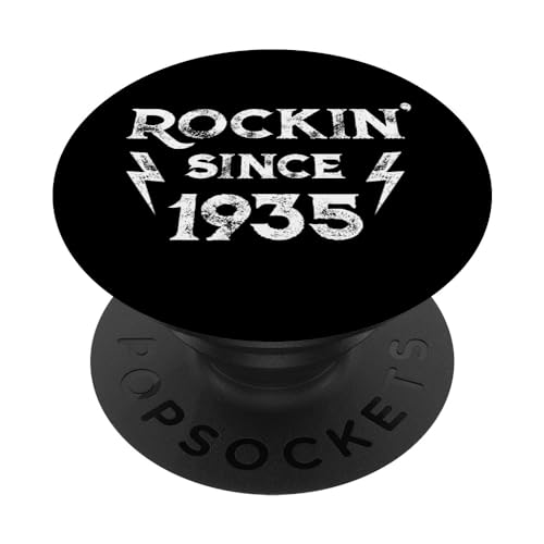 89 años: Rock clásico 1935 89 cumpleaños PopSockets PopGrip Intercambiable