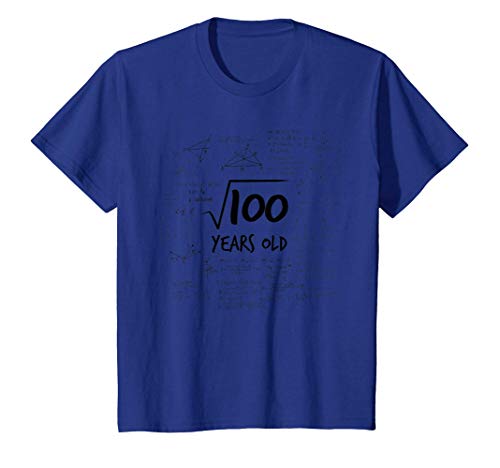 Niños 10º cumpleaños - raíz de 100 - matemáticas nerd matemáticas Camiseta