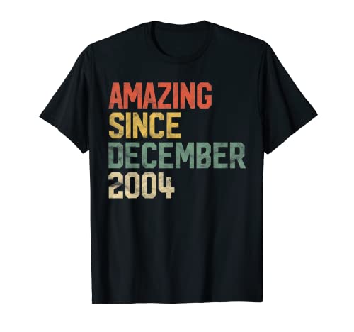 Increíble desde diciembre de 2004 17 regalo de cumpleaños 17 años Camiseta