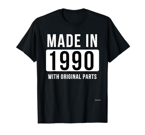 Camiseta de cumpleaños de 1990 Born In 1990 Made In 1990 Tee Camiseta