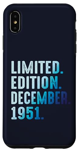 Diciembre 1951 Año 1951 Retro 1951 Vintage Edición Limitada Carcasa para iPhone XS MAX