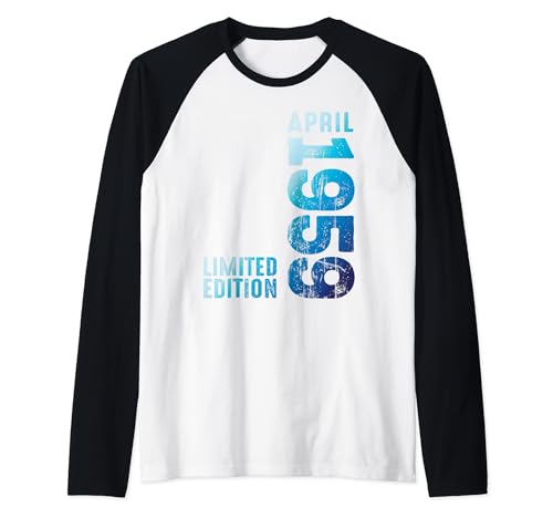 Desde abril de 1959 Año 1959 Retro 1959 Vintage 1959 Edición Camiseta Manga Raglan