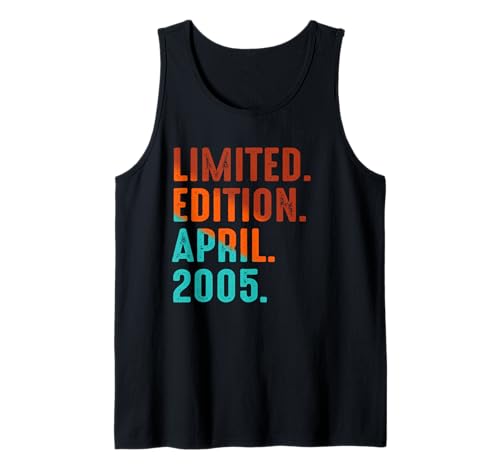 Edición Limitada Abril 2005 Cumpleaños Camiseta sin Mangas