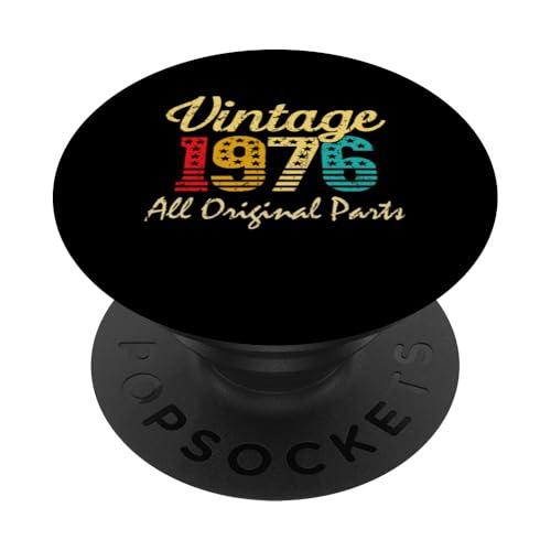 Vintage 1976 Funny 49 Años Hombres Y Mujeres 49 Cumpleaños PopSockets PopGrip Adhesivo