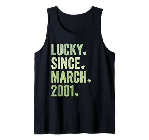 Afortunado desde marzo de 2001, fiesta de cumpleaños número 23 de San Patricio Camiseta sin Mangas