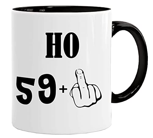 Taza cumpleaños | Ho 59 + 1 | 60 Años regalo | Ideas regalos originales y divertidas para hombre y...