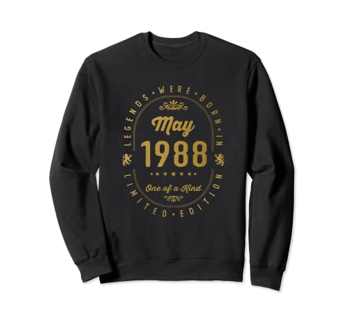 Legends Were Born In May 1988 Cumpleaños Sudadera