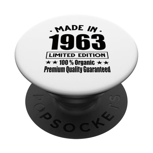 Edición Limitada 1963 Cumpleaños 1963 Nacido en 1963 PopSockets PopGrip Adhesivo