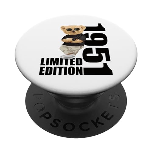 Edición Limitada 1951 Osito Cumpleaños 1951 Vintage 1951 PopSockets PopGrip Intercambiable