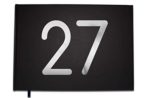 UTTSCHEID - Libro de Invitados de 27 años – Cumpleaños – Boda – Letras cromadas – 100...