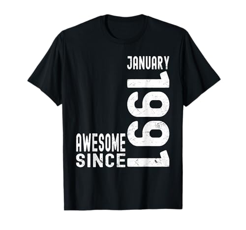 Impresionante desde enero de 1991, nacido en 1991 cumpleaños de enero Camiseta