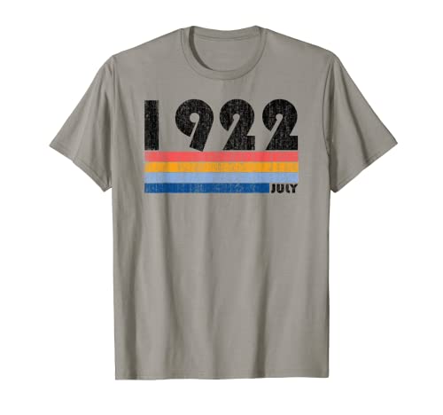 Vintage Julio 1922 - 97 Años - 97 Cumpleaños Camiseta
