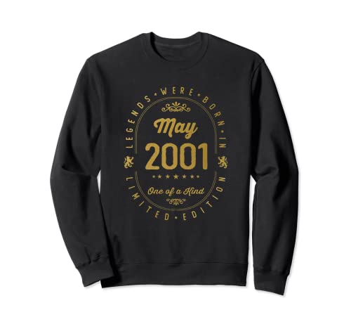 Legends Were Born In May 2001 Cumpleaños Sudadera
