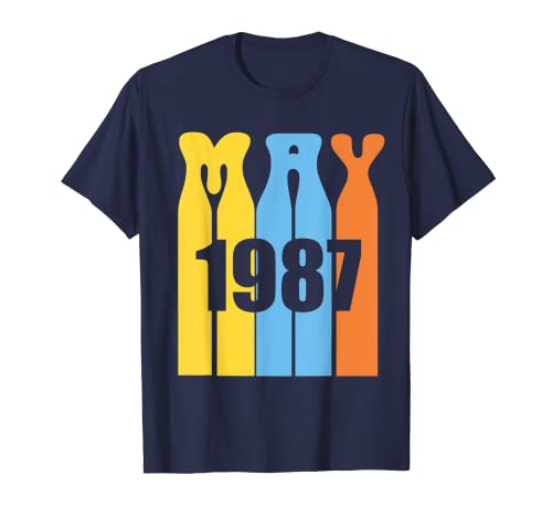 Groovy Retro May 1987 - Camiseta de cumpleaños Camiseta