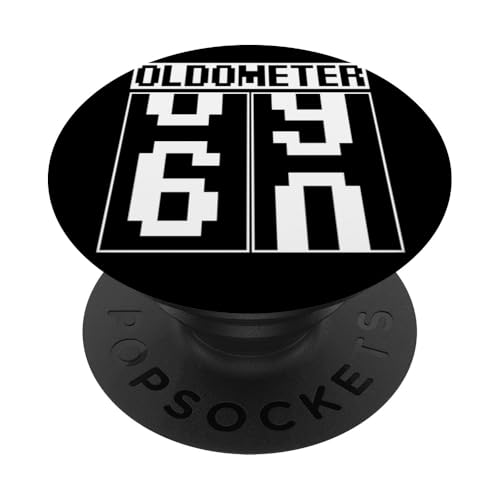 Oldometer 69 Regalo Divertido para Cumpleaños 69 Milestone PopSockets PopGrip Adhesivo