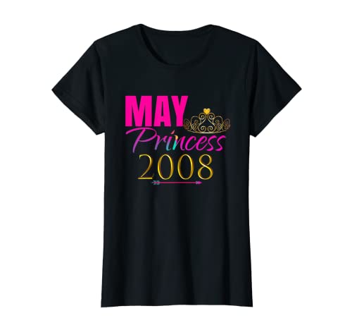 Linda camisa de princesa de mayo de 2008 para fiesta de cumpleaños Camiseta