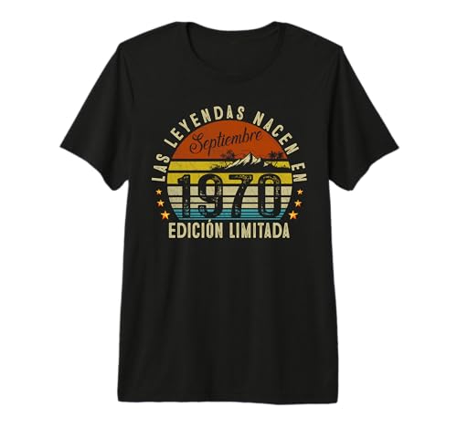 56 Años Cumpleaños Las Leyendas Nacen En Septiembre de 1970 Camiseta Premium