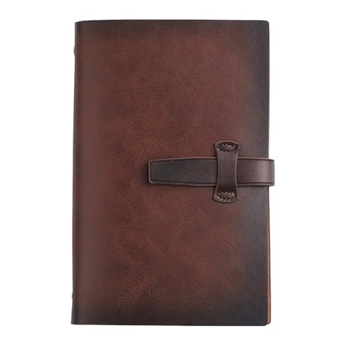 ChAusa A6 Recargable Cuaderno de Viaje, Cuaderno Cuero Cuero Reutilizable, Vintage Libreta...