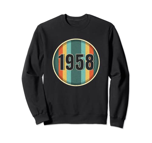 Camisetas vintage de cumpleaños de 1958 para hombre, divertidas cumpleaños de 1958 Sudadera