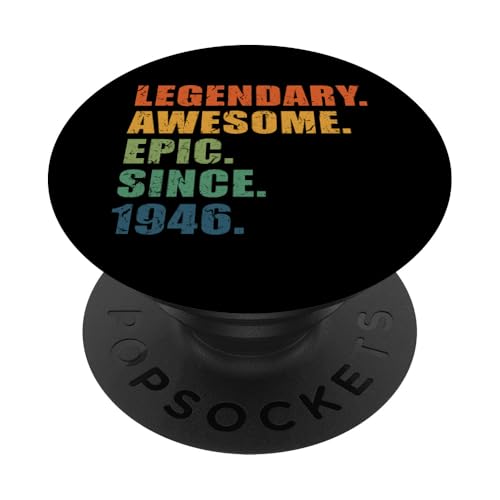 1946 Hombres Y Mujeres 80 Años 80 Cumpleaños PopSockets PopGrip Adhesivo