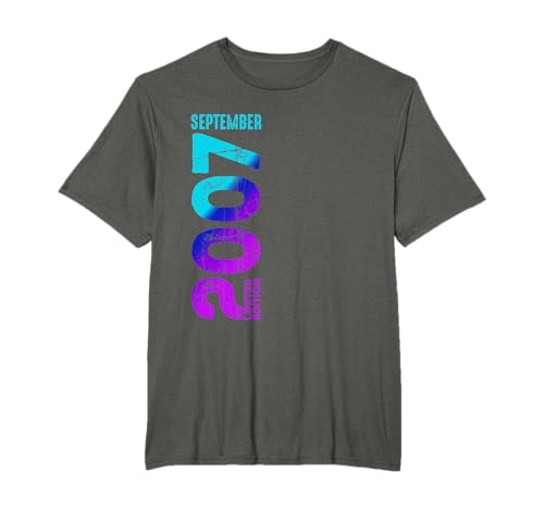Edición Limitada Septiembre 2007 Cumpleaños Camiseta