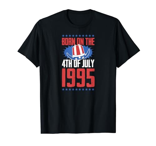 Nacido el 4 de julio de 1995 Año de nacimiento USA Fiesta de cumpleaños Camiseta