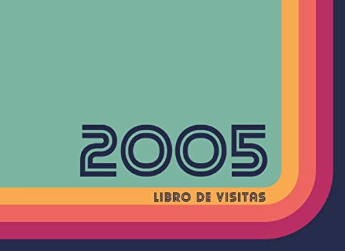 2005 Libros de Visitas: Libro de visitas para fiestas de cumpleaños de estilo retro para que la...