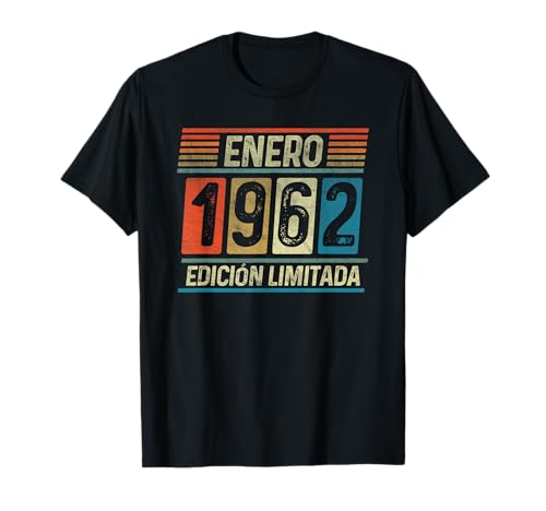Enero 1963 Vintage - 62 Años Regalo Cumpleaños Hombre Camiseta