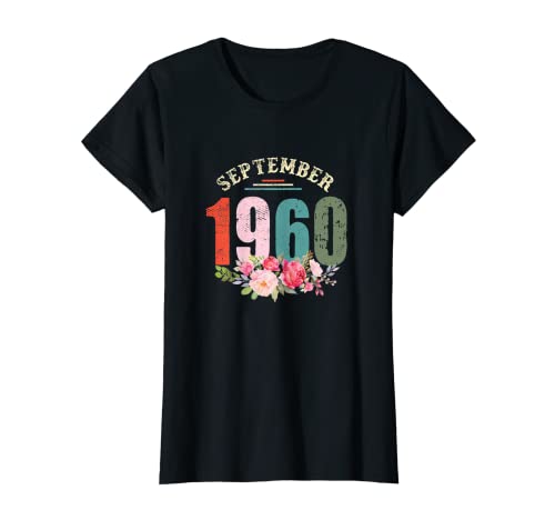 Mujer Ph Septiembre 1960 60 Años De Edad Fiesta De Cumpleaños Traje Mamá Camiseta