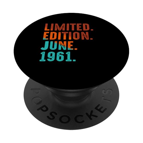Edición Limitada Cumpleaños Junio 1961 PopSockets PopGrip Adhesivo