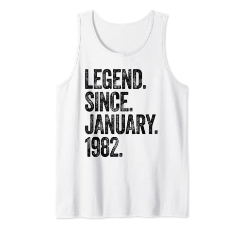 Nacido 1982 40 Cumpleaños Leyenda Desde Diciembre De 1982 Camiseta sin Mangas