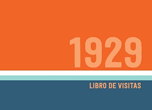 1929 Libros de Visitas: Libro de visitas para fiestas de cumpleaños de estilo retro para que la...