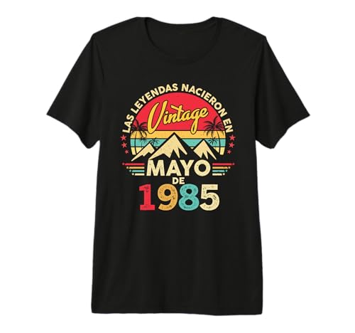 40 Años Cumpleaños Vintage Nacido En Mayo 1985 Camiseta Premium